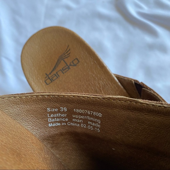 Dansko Rach Leather Clog Brown 39 - Picture 14 of 14